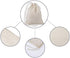 Pangda 100 Pieces Drawstring Cotton Bags Muslin Bags for Storage, Teas, Spices, Soaps, Candy, Jewellery, Wedding Party Favors and DIY Craft Home Decor (4 x 3 Inches)