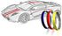 Vinyl Stripe Tape 751 Pinstriping Striping Sticker 33ft Car Motorcycle Bike RC Car Truck Boat Decal (Carbon Black, 0,236“)