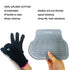 Flat Iron Travel Mat, Curling Iron Counter Protector with Heat Resistant Glove for Curling Irons, Hair Straightener, Flat Irons and Hair Styling Tools, 9” x 6.5”, Gray by Lessmon