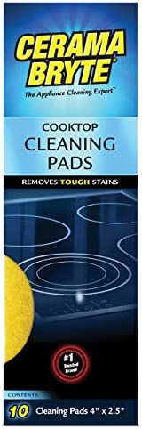 Cerama Bryte Cooktop Cleaning Pads, 10-Count 2 Pack