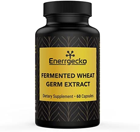 Enerrgecko Spermidine Wheat Germ Extract Capsules- Spermidine Supplement 1000 mg Potent Formula with Zinc for Mitochondrial Rescue, 60 Count (Pack of 1)
