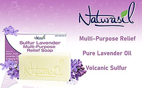Sulfur-Lavender Soap by Naturasil 4 oz