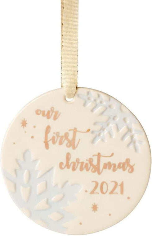 Lenox 2021 Our First Christmas Ornament, 0.40, Multi