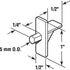 Prime-Line EP 9384 Shelf Support Pegs, 5mm. Diameter, Plastic, Clear (single pack)2)