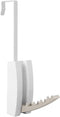 Umbra Valet Wall Mounted Floating Rack Modern, Sleek, Space-Saving Hanger with Retractable Hooks to Hang Coats, Scarves, Purses and More, 1, White/Nickel