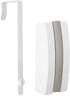 Umbra Valet Wall Mounted Floating Rack Modern, Sleek, Space-Saving Hanger with Retractable Hooks to Hang Coats, Scarves, Purses and More, 1, White/Nickel