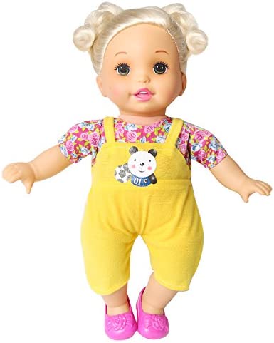 BOBO clothes Set of 6 For 12-14-16 Inch Alive Lovely Baby Doll Clothes Dress Outfits Costumes Dolly Pretty Doll Cloth Handmade Girl Christmas Birthday Gift (16)