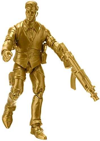 Fortnite Hot Drop1 Figure Pack, with 4-inch Midas-Gold Figure, Harvesting Tool, Umbrella, Back Bling, and Weapons