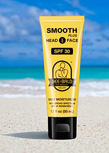 Bee Bald SMOOTH PLUS Daily Moisturizer w/SPF 30 Broad Spectrum Sunscreen Tones, Hydrates & Moisturizes While Protecting Skin From The Sun's Harmful UVA/UVB Rays.