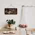 Rustic Wood Coffee Sign Rustic Home Decor All You Need is Love and Coffee Real Pallet Wood Sign Kitchen Accessories for Coffee Bar Farmhouse Home Wall Decoration, 6 x 12 Inches (Brown)