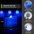 Homemory 24PACK Blue Tea Lights Candles, Flameless Flickering LED Candles Battery Operated, Navy Blue Tea Lights, Blue Base, Batteries Included