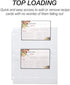 Samsill Recipe Card Page Protectors for 8.5 x 11 Recipe Binder, 4 x 6 Pockets, 2 Pockets, 50 Count, Recipe Book Pocket Page Refill Sheets, Side Margin Loading, for 8.5 x 11 Standard 3 Ring Binders