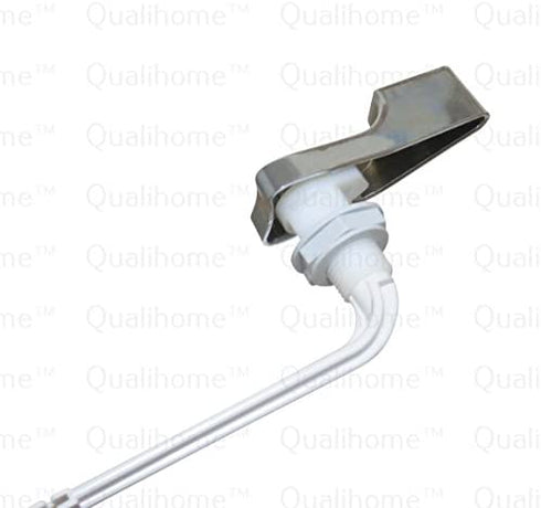 Qualihome Toilet Tank Flush Lever Replacement for American Standard (Chrome, Straight Arm)