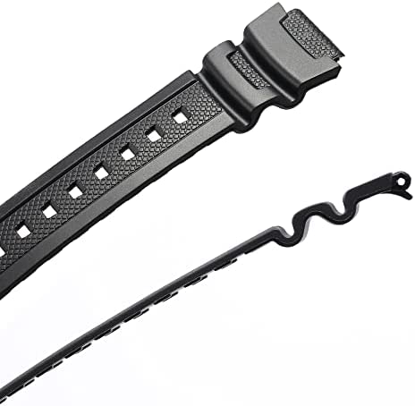 MCXGL Natural Resin Replacement Watch Band for Casio AE-1200 SGW-300H MRW-200H W-735H Waterproof Rubber Strap