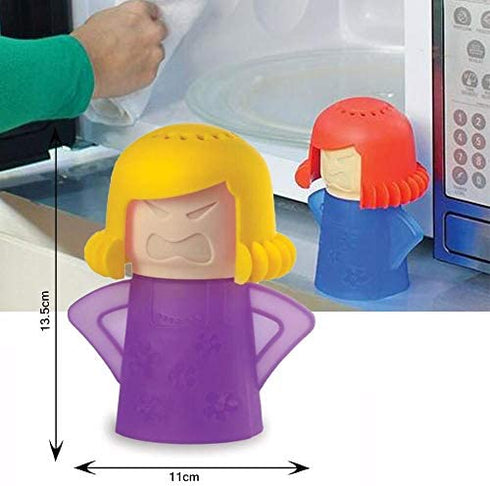 FYGAIN Angry Mama Microwave Cleaner, Microwave Oven Steam Cleaner, Angry Mom Steamer Cleaning Crud Easily in Minutes, Steam Cleans and Disinfects with Vinegar and Water for Kitchen