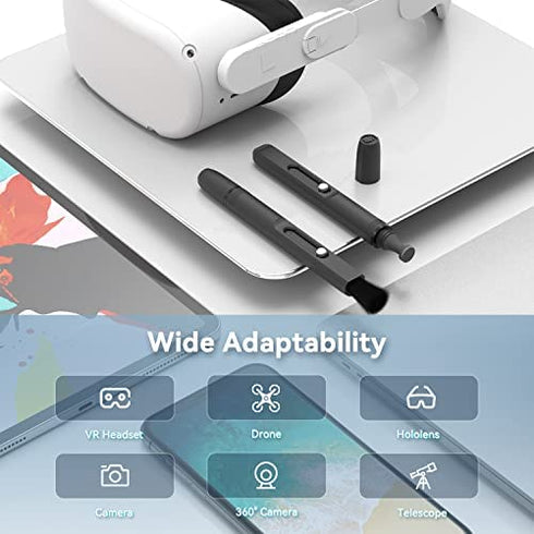 Lens Cleaning Pen Compatible with Meta/Oculus Quest 1/2/Pro,Optical Lens Dust and Fingerprint Cleaning for HTC Vive/Pro,Valve Index,PSVR 2,Pico 4,Pimax VR Headset,DJI Drone,Microsoft HoloLens,Cameras