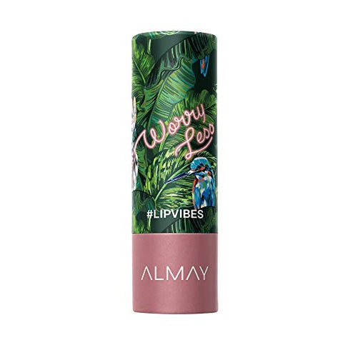 Almay Lip Vibes, Worry Less, 0.14 Ounce, matte lipstick