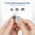 KIWI design Noise-Isolating in-Ear Headphones Compatible with Quest 2 / Rift S Accessories, Earphones with Custom Silicone Earbuds Caps (White)