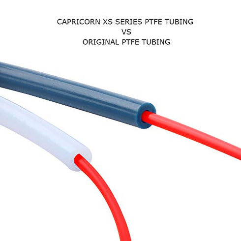 Creality Upgrade 3D Printer Kit with Capricorn Premium XS Bowden Tubing 1M? PTFE Teflon Tube Cutter, Pneumatic Fittings and MK8 Socks and Extra Nozzles for Ender 3/3 Pro/5/Vyper/Voxelab Aquila