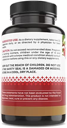 Ancient Bliss Berberine HCL 1200mg with Ceylon Cinnamon, Bitter Melon, and Green Tea Extract - 120 Capsules - Supports Immune System