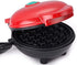 Oriental elife Mini Waffle Maker | Waffle Maker | Portable Electric Non-Stick Waffle Iron Suitable for 4 Inch Single Waffle for Breakfast, Lunch or Snack,Red