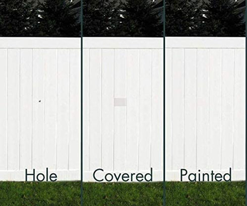 Spedtees Vinyl Repair Kit, Cover Any Cracks Holes or Blemishes on Vinyl Siding, Self-Adhesive PVC Vinyl Tape (6 Patches)