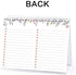 Mokani Small Desk Calendar 2023-2024 (8"x6"), Mini Monthly Desktop Calendar from January 2023 to June 2024, Academic Year Standing Desk Calendars with Planner Stickers