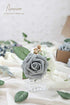 floroom Artificial Flowers 25pcs Real Looking Silver Grey Foam Fake Roses with Stems for DIY Wedding Bouquets Bridal Shower Centerpieces Floral Arrangements Party Tables Home Decorations