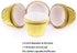 Gifbera Gold Foil Jumbo Cupcake Liners Metallic Large Muffin Baking Cups, 160-Count