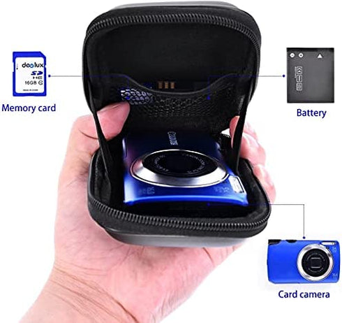 Snug Fit Black Camera Case Compatible with Canon PowerShot ELPH 180 190 360 HS SX620 A2300 IXUS 285 180 G9X,Sony Cyber-Shot DSC-W830 W810 W800 WX220 HX80 HX90,Nikon Coolpix A10 S7000 W100