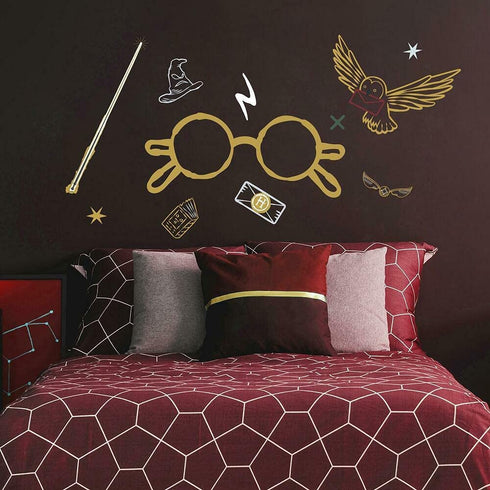 RoomMates RMK4955GM Harry Potter Glasses Giant Peel and Stick Wall Decal