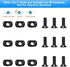 FANGOSS Picatinny Rail Section, 4 Pack 3 5 7 13 Slots Aluminum Picatinny Rails Mount Set, with 9 T-Nuts, 9 Screws, 3 Hex Wrench