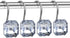 CHICTIE Diamond Shower Curtain Hooks,White Crystal Decorative Shower Curtain Rings,Set of 12 Stainless Steel Rust-Proof Square Rhinestones Shower Hooks Hangers for Bathroom