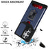 LSL Compatible with Samsung Galaxy S22 Ultra Case, S22 Ultra Wallet Case with Screen Protector & Camera Cover, 360° Rotate Ring Kickstand Magnetic Cover Case for S22 Ultra 5G 6.8 Inch 2022 - Blue
