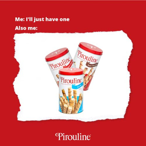 Creme De Pirouline Dark Chocolate Artisan Rolled Wafers All Natural 3.25 Oz, 2-pack