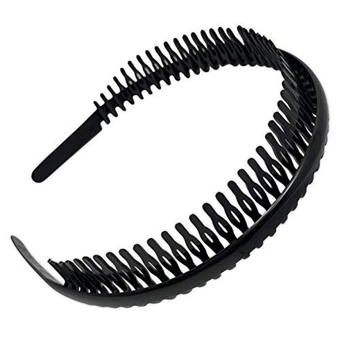 Scunci Effortless Beauty Headbands, 1-Inch Wide, 2-Count (1-Pack)