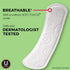 U by Kotex Security Lightdays Panty Liners, Light Absorbency, Long, Unscented, 126 Count