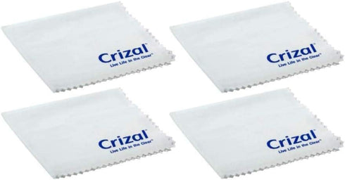 Crizal Lens Cleaning Cloth 4 Pack Wipes Micro Fiber Cleaning Cloth in Own Carry Case. for Crizal Anti Reflective Lenses|#1 Best Microfiber Cloth for Cleaning Crizal and All Anti Reflective Lenses|