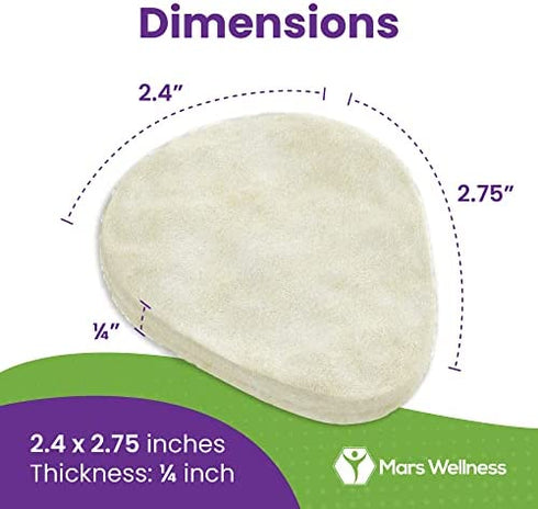 Metatarsal Felt Foot Pad - 1/4" Thick - 6 Pairs (12 Pieces)