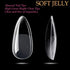 UNA GELLA Almond Fake Nails 500pcs Almond Press on Nails Pre-shape Almond Gel Nail Tips for Full Cover Acrylic Almond Nails French False Nails For Nail Extension Nail Art, Home DIY Nail Salon 12 Sizes False Gelly Tips