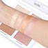 CCbeauty 4 Color Highlighter Makeup Palette with Powder Brush Shimmer Bronzers Contour Shadow Illuminating Highlight Blush Palette Cheek Cosmetic Kit,Pearl,Valentine's Day Gift Sets for Her, Girls Women