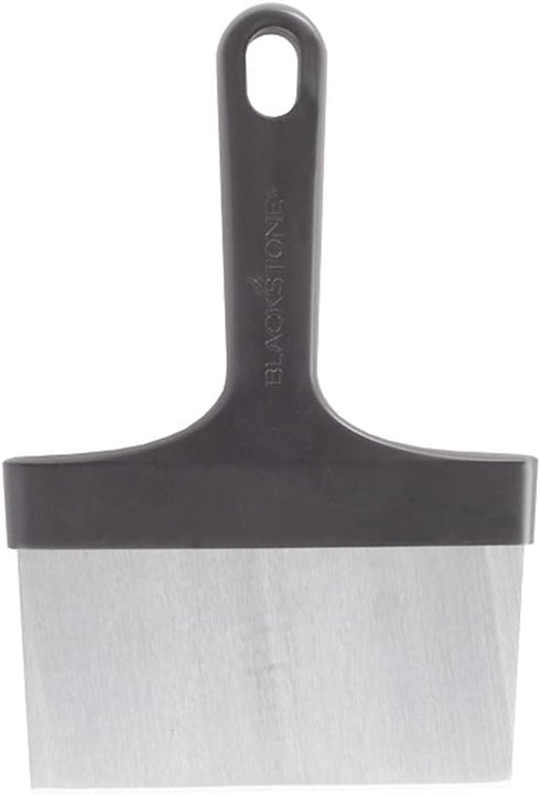Blackstone 5061 Griddle Heavy Duty Flat Top BBQ Grill Scraper for Cleaning – Stainless Steel Metal Construction with Long Handle – Multipurpose Kitchen Food Scraper & Chopper Accessories, Black