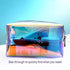 F-color Holographic Makeup Bag - Clear Makeup Bag for Women - Travel Clear Cosmetic Bag - Waterproof Large Clear Makeup Pouch with Zipper , Purple