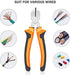 BOENFU Wire Cutter for Artificial Flowers and Crafts, Chicken Wire Cutters Heavy Duty Diagonal Cutting Pliers Faux Flowers Wire Clippers | Orange, 6 Inches