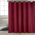 Biscaynebay Quality Fabric Shower Curtain Liners 72 Inch by 72 Inch, Burgundy Water Resistant Bathroom Curtains Rust Resistant Grommets & Weighted Bottom Hem Machine Washable