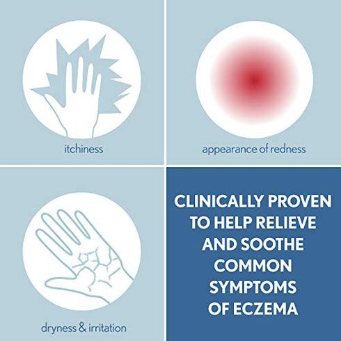Aveeno Eczema Therapy Daily Moisturizing Body Cream for Sensitive Skin, Soothing Eczema Relief Cream, Colloidal Oatmeal & Ceramide for Dry & Itchy Skin, Steroid- & Fragrance-Free, 12 oz