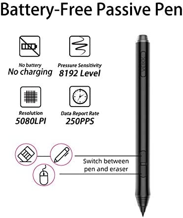 VEIKK P002 Pen for A50 and A15 Drawing Tablet 8192 Levels Passive Pen