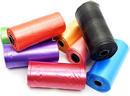 XIANMU 160 Count 0.5 Gallon Trash Bags Small Trash Bags 8 Colors Car Garbage Bag Pet Garbage Bag Trash Can Liners for Home Office Kitchen Small Sized Waste Bin