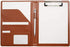 Junior Padfolio Clipboard Small for 7 x 9 Writing Pad Refillable, Mymazn Faux Leather Folder A5 for Folio Notepad Legal pad 5 x 8 Junior Size Folio Portfolio (Brown)