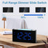 Digital Alarm Clock for Bedroom - 7 Color Night Light,2 USB Chargers,7.5" Large Number Screen & Slider Dimmer,12/24 H,Battery Backup,Easy Loud Electric Alarm Clock for Heavy Sleeper,Boy&Girl Kids Teen